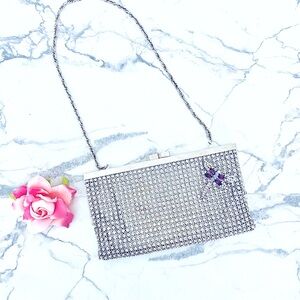 💕Isabella Adam’s New York Crystal Embellished Clutch/Purse